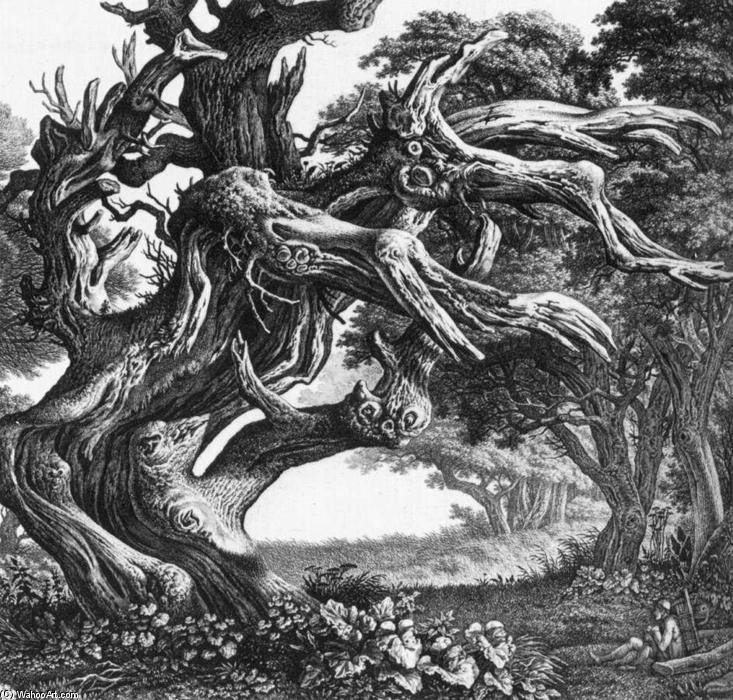 WikiOO.org - Encyclopedia of Fine Arts - Maalaus, taideteos Carl Wilhelm Kolbe - Fantastical Tree