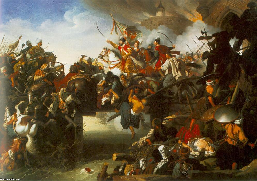 Wikioo.org - The Encyclopedia of Fine Arts - Painting, Artwork by Johann Peter Krafft - The Attack of Zrinyi