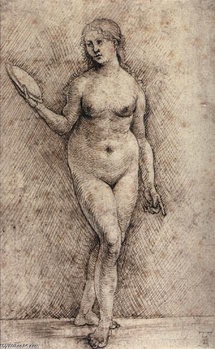 Wikioo.org - The Encyclopedia of Fine Arts - Painting, Artwork by Hans Süss Von Kulmbach - Nude Woman with a Mirror