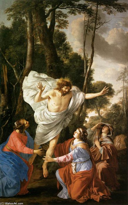 WikiOO.org - Encyclopedia of Fine Arts - Maleri, Artwork Laurent De La Hire - Jesus Appearing to the Three Marys