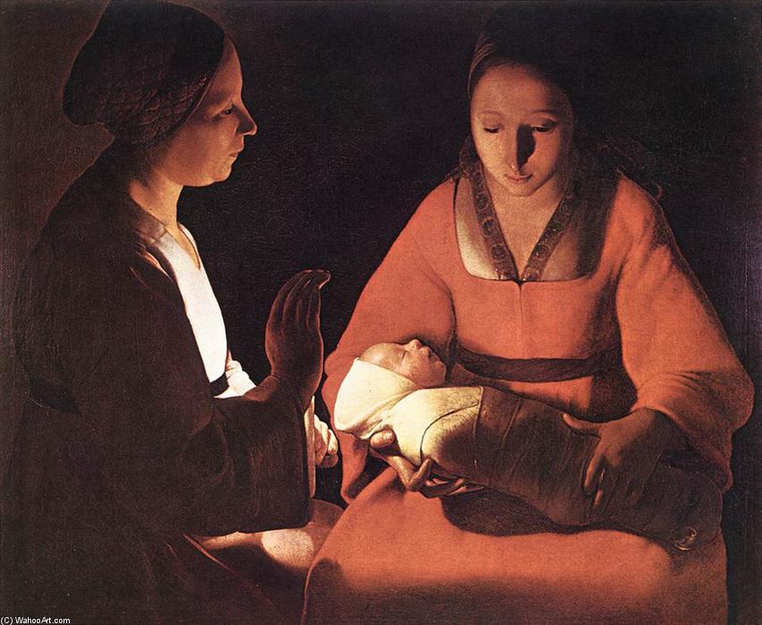 Wikioo.org - The Encyclopedia of Fine Arts - Painting, Artwork by Georges De La Tour - The New-born