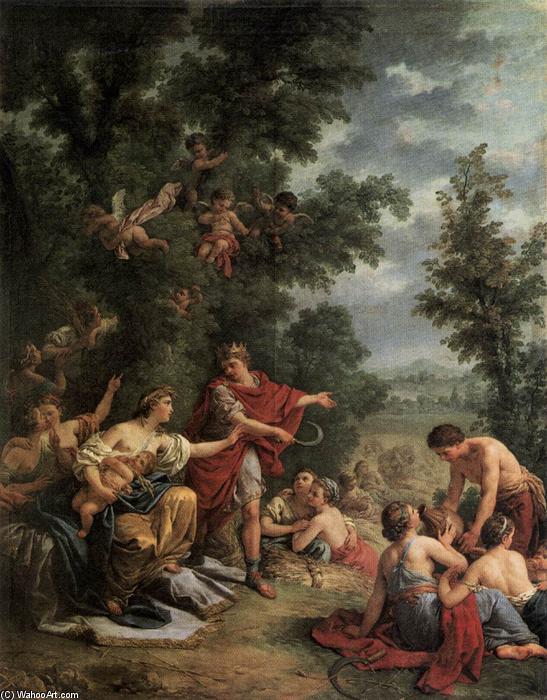 WikiOO.org - Encyclopedia of Fine Arts - Maľba, Artwork Louis Jean François Lagrenée - Ceres Teaching Agriculture to King Triptolemus