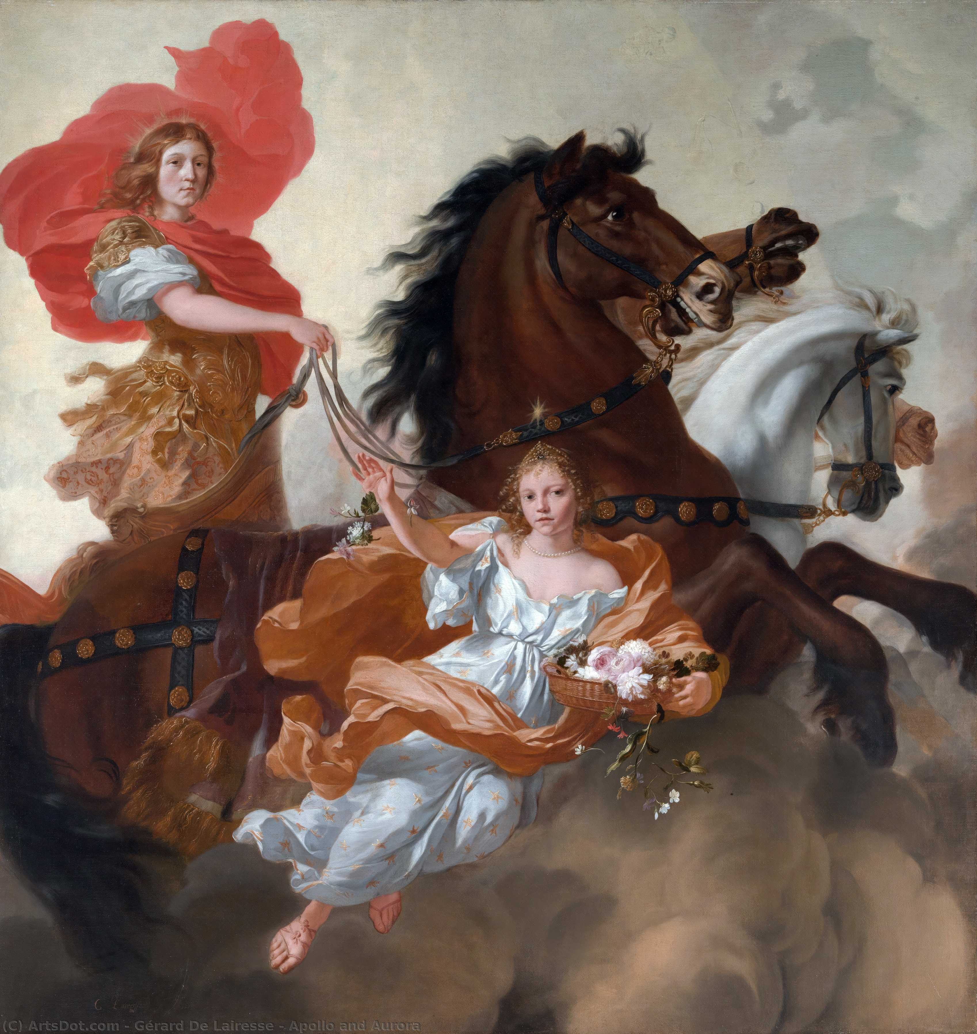Wikioo.org – L'Enciclopedia delle Belle Arti - Pittura, Opere di Gérard De Lairesse - apollo e aurora