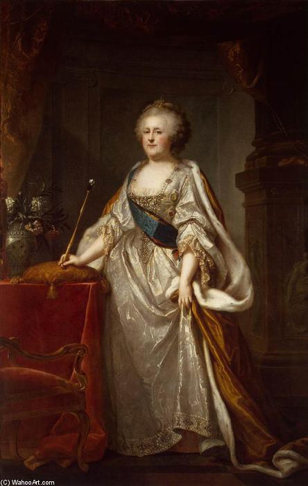 WikiOO.org - Encyclopedia of Fine Arts - Maleri, Artwork Johann Baptist Ii Lampi - Portrait of Catherine II
