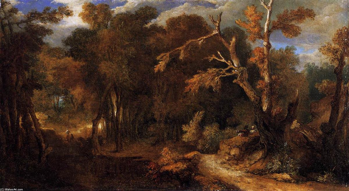 Wikioo.org – L'Encyclopédie des Beaux Arts - Peinture, Oeuvre de Nicolas De Largillière - paysage au