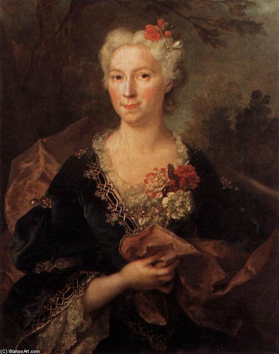 WikiOO.org - Encyclopedia of Fine Arts - Maleri, Artwork Nicolas De Largillière - Porrtrait of a Lady