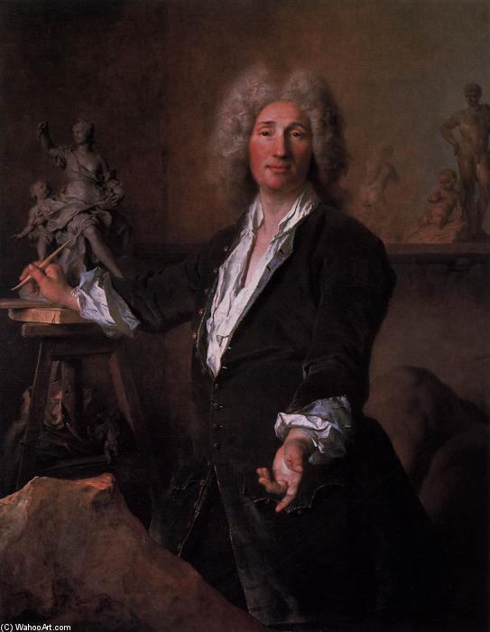 WikiOO.org - Enciclopedia of Fine Arts - Pictura, lucrări de artă Nicolas De Largillière - The Sculptor Nicolas Coustou in His Atelier