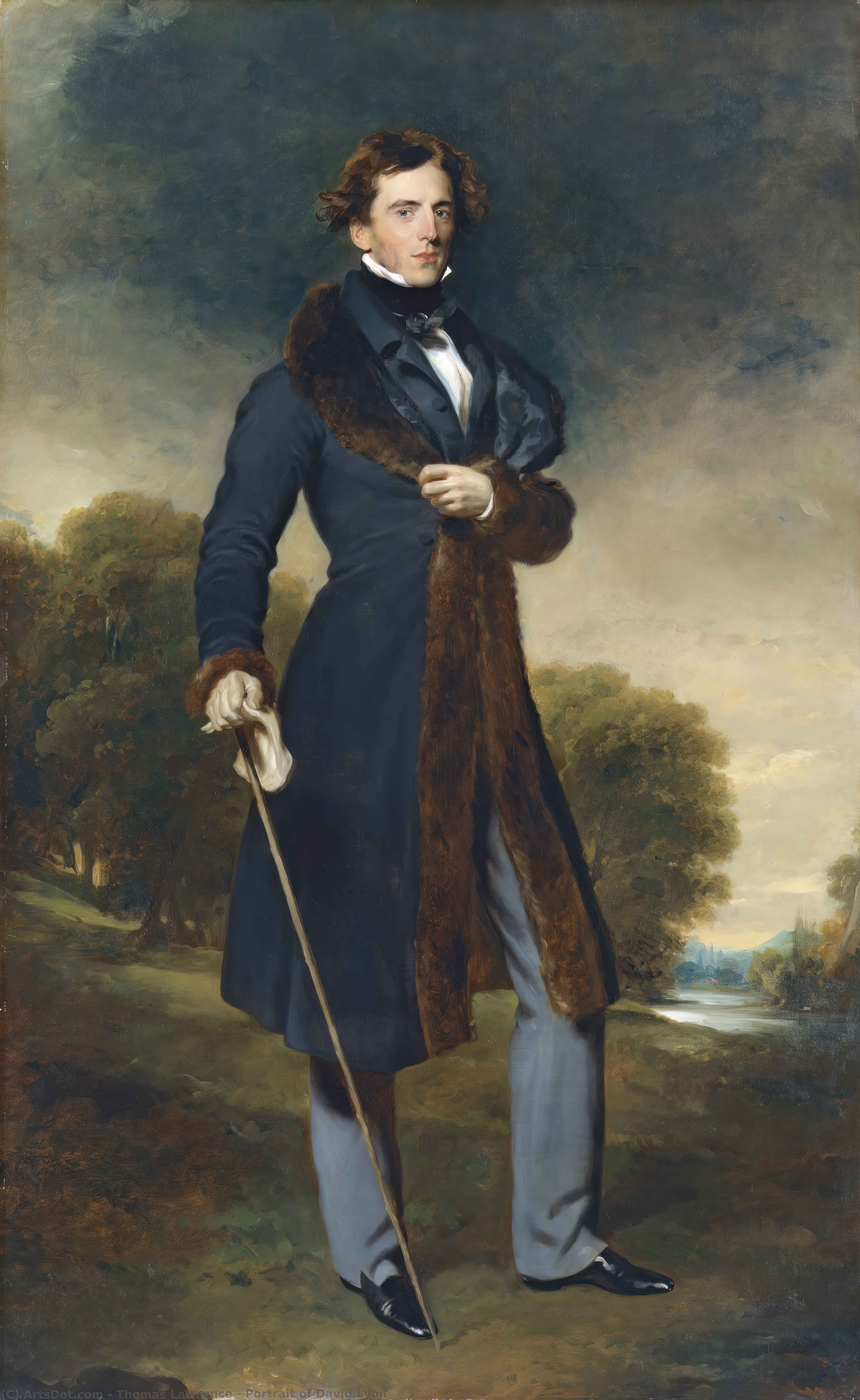 Wikioo.org – L'Enciclopedia delle Belle Arti - Pittura, Opere di Thomas Lawrence - ritratto di david lyon