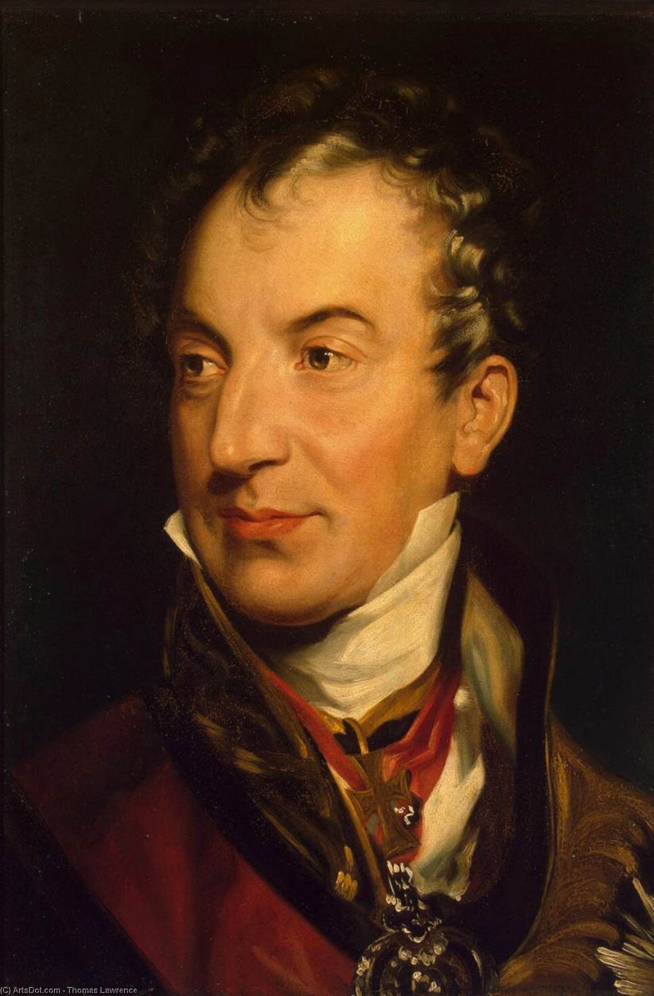Wikioo.org - The Encyclopedia of Fine Arts - Painting, Artwork by Thomas Lawrence - Portrait of Klemens Wenzel von Metternich