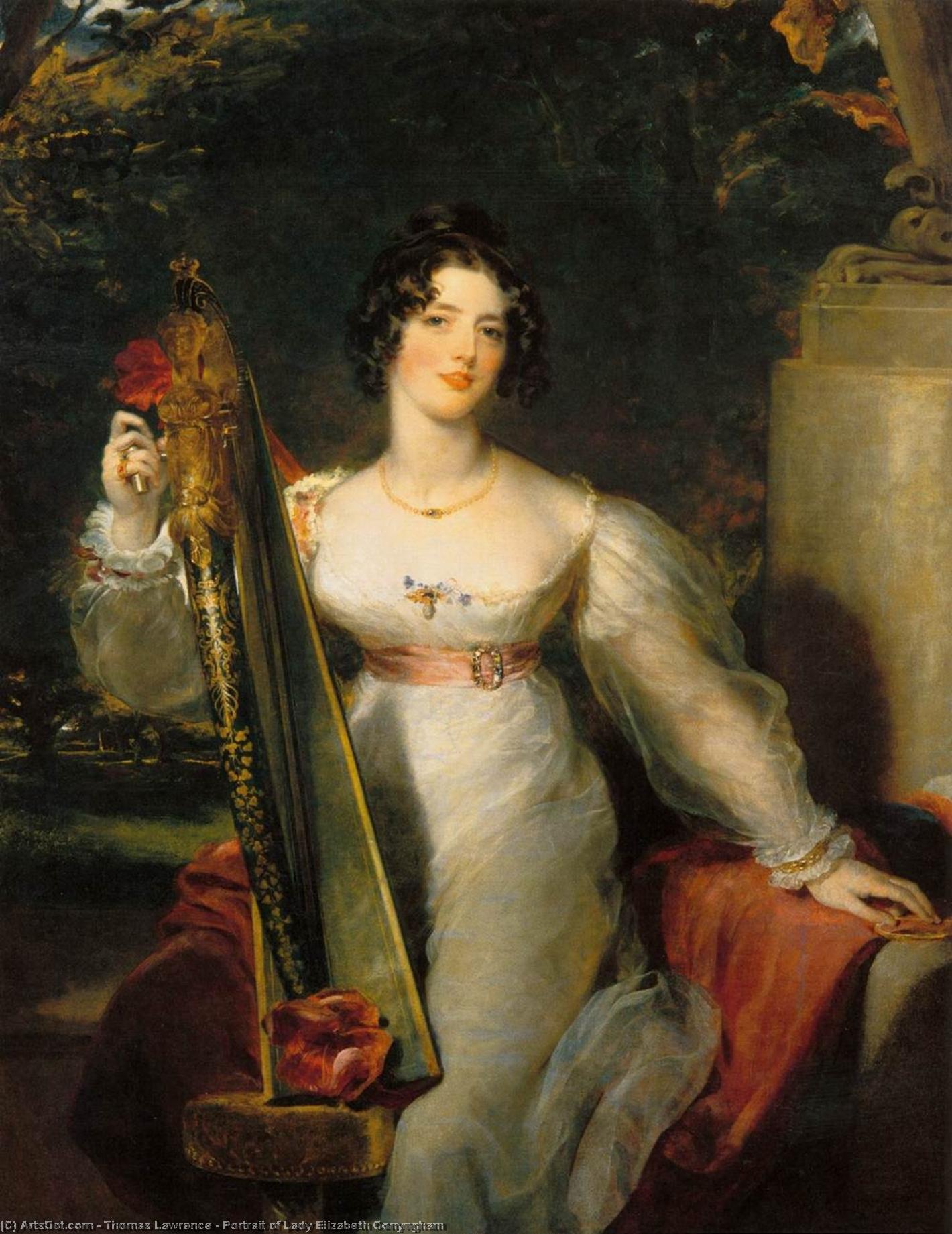 Wikioo.org – L'Enciclopedia delle Belle Arti - Pittura, Opere di Thomas Lawrence - ritratto signora Elisabetta Conyngham