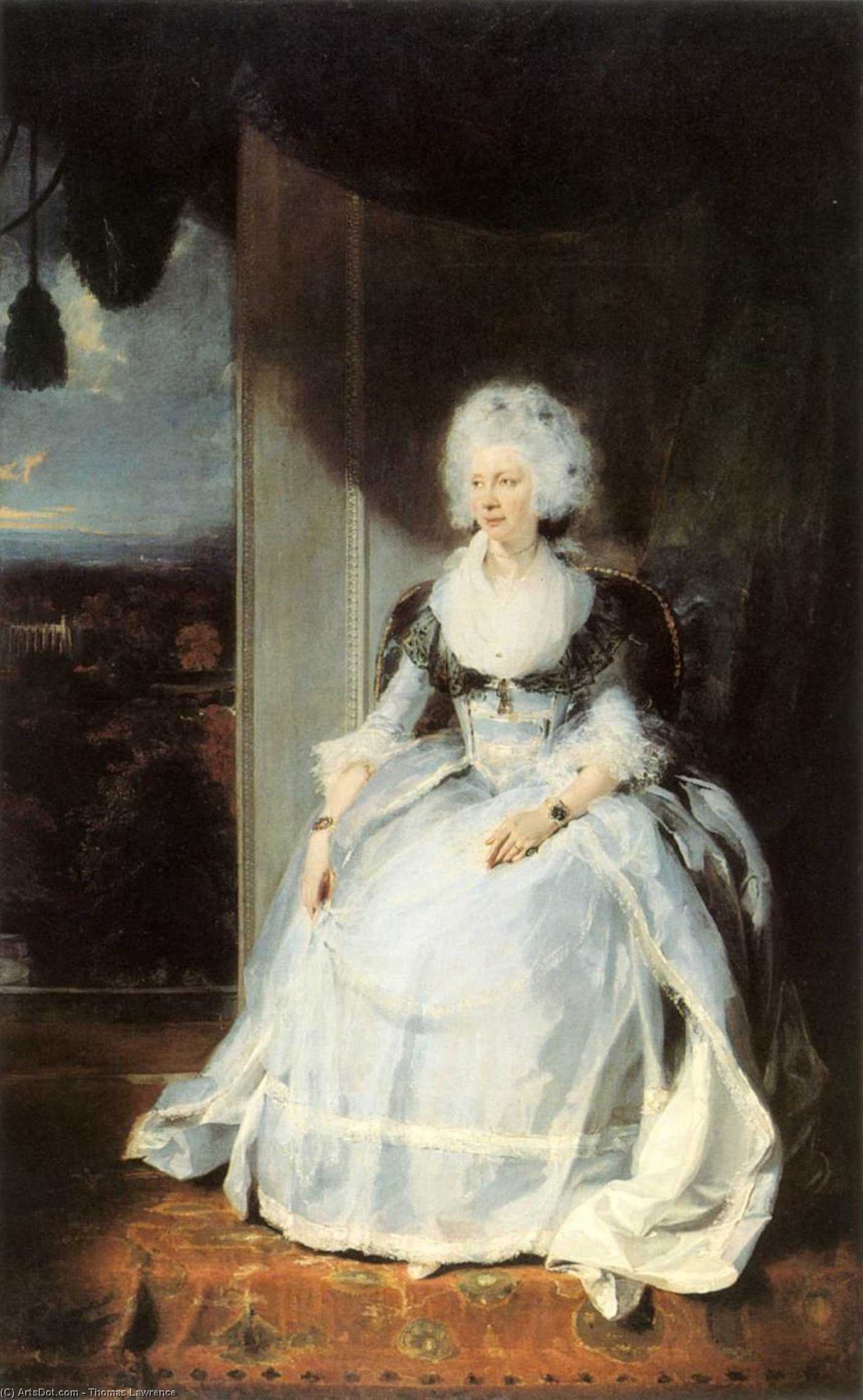 Wikioo.org - The Encyclopedia of Fine Arts - Painting, Artwork by Thomas Lawrence - Queen Charlotte