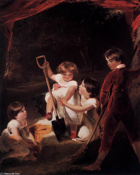 Wikioo.org - Bách khoa toàn thư về mỹ thuật - Vẽ tranh, Tác phẩm nghệ thuật Thomas Lawrence - The Angerstein Children