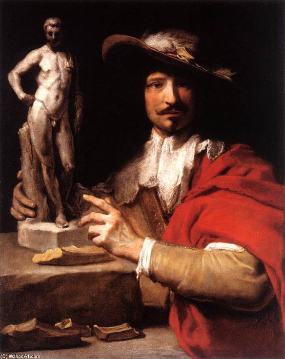 Wikioo.org - The Encyclopedia of Fine Arts - Painting, Artwork by Charles Le Brun - Portrait of the Sculptor Nicolas Le Brun
