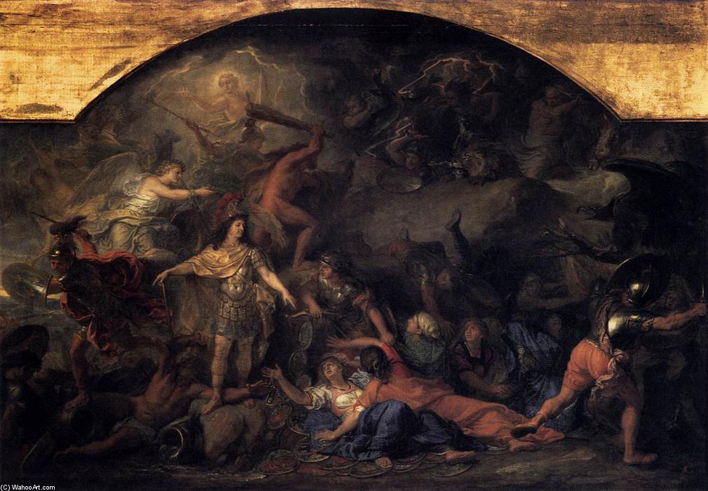 WikiOO.org – 美術百科全書 - 繪畫，作品 Charles Le Brun - 弗朗什 - 孔泰的征服