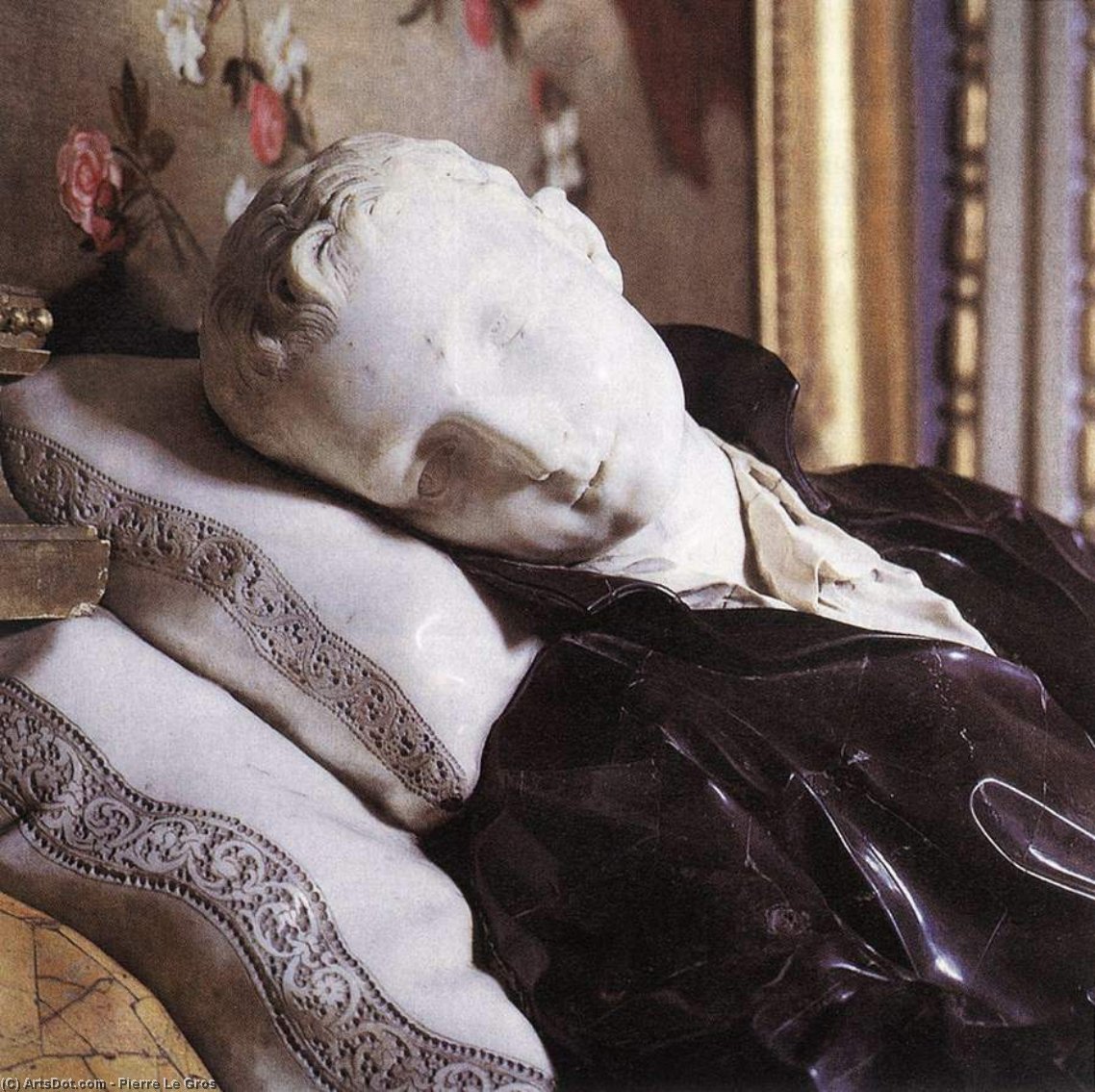 WikiOO.org - Encyclopedia of Fine Arts - Lukisan, Artwork Pierre Le Gros - The Death of St Stanislas Kostka (detail)