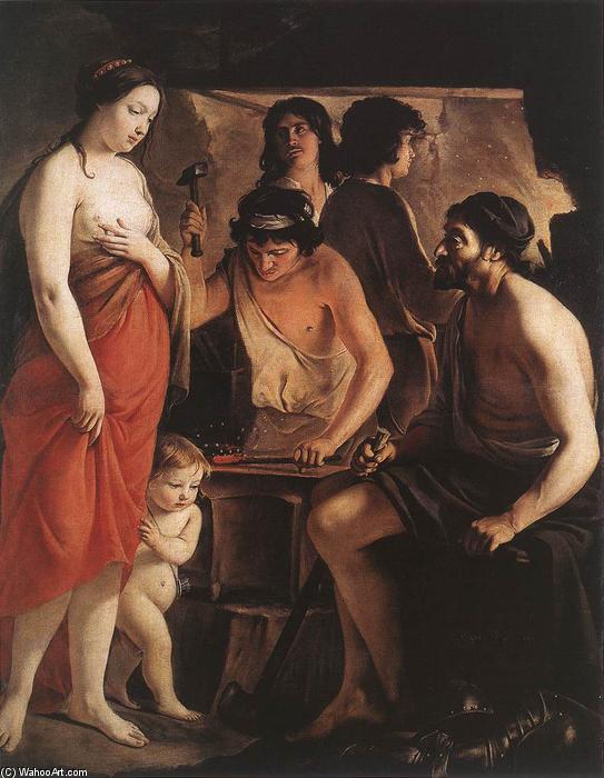Wikioo.org - The Encyclopedia of Fine Arts - Painting, Artwork by Antoine (Brother) Le Nain - Venus at the Forge of Vulcan