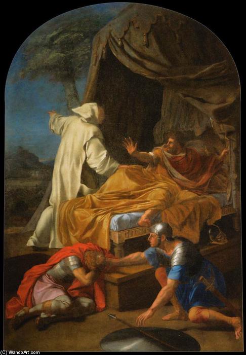 Wikioo.org - The Encyclopedia of Fine Arts - Painting, Artwork by Brother Lesueur (Eustache Le Sueur) - St Bruno Appearing to Comte Roger