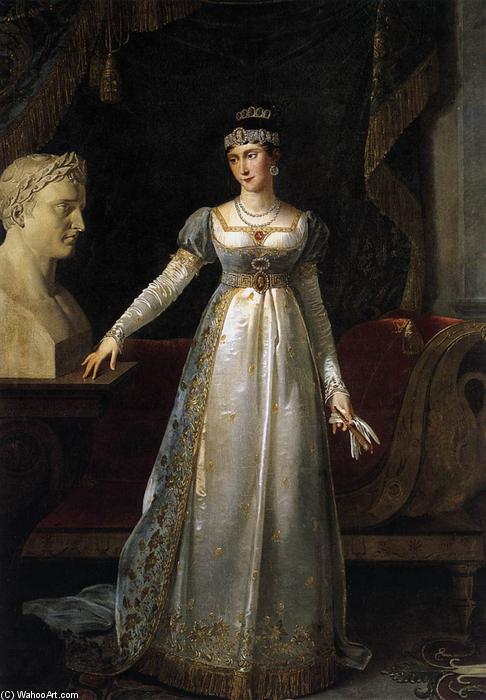 Wikioo.org - The Encyclopedia of Fine Arts - Painting, Artwork by Robert Jacques François Lefèvre - Princess Pauline Borghese