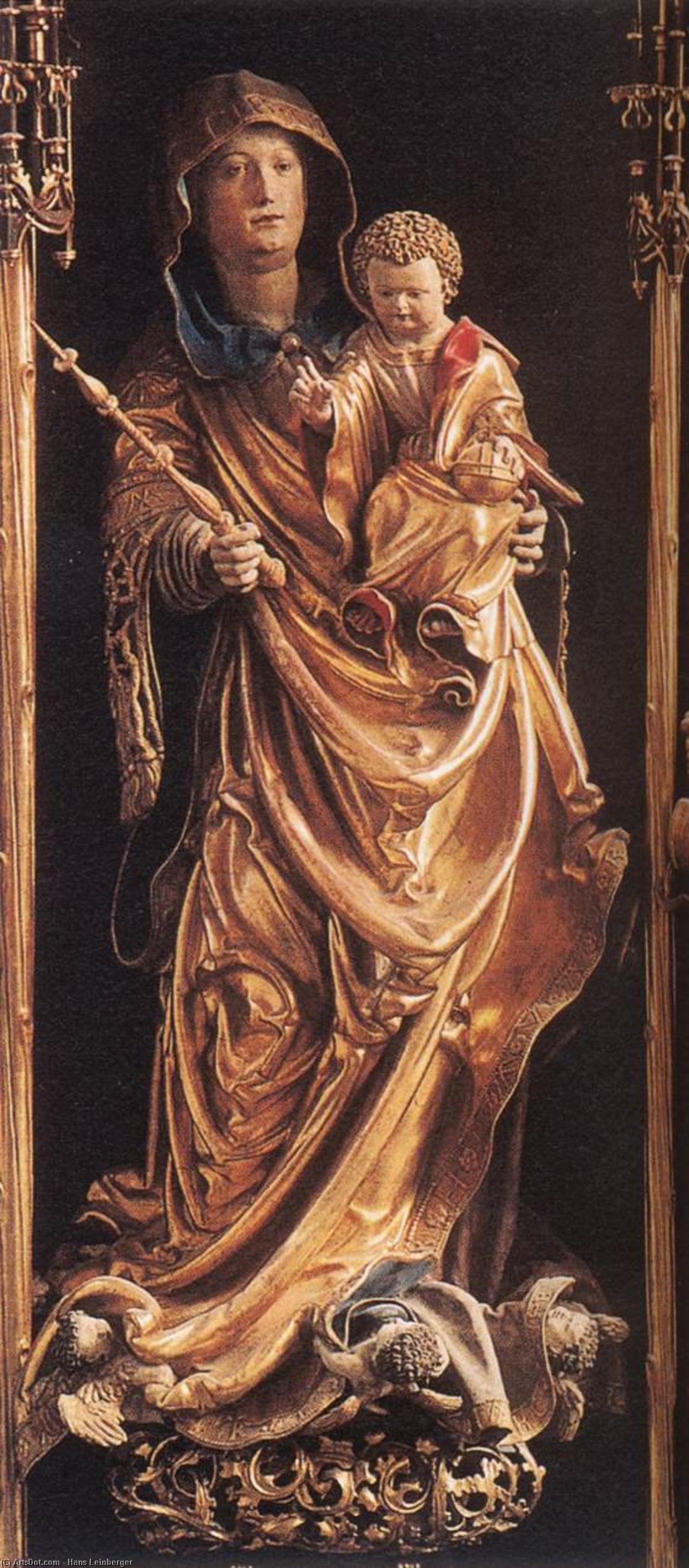 WikiOO.org - Encyclopedia of Fine Arts - Maalaus, taideteos Hans Leinberger - Virgin and Child