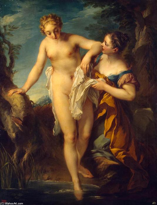 WikiOO.org - Enciclopedia of Fine Arts - Pictura, lucrări de artă François Lemoyne - The Bather