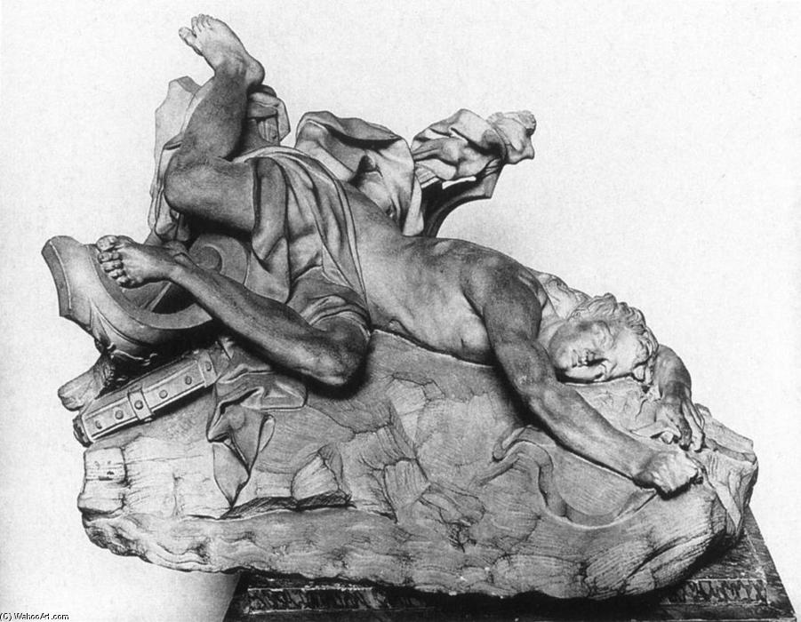 WikiOO.org - Enciklopedija dailės - Tapyba, meno kuriniai Jean Baptiste I Lemoyne - The Death of Hippolytus