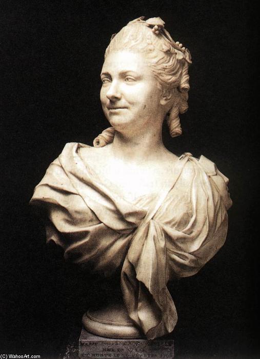 Wikioo.org – La Enciclopedia de las Bellas Artes - Pintura, Obras de arte de Jean Baptiste Ii Lemoyne - Mademoiselle Dangeville como Thalia