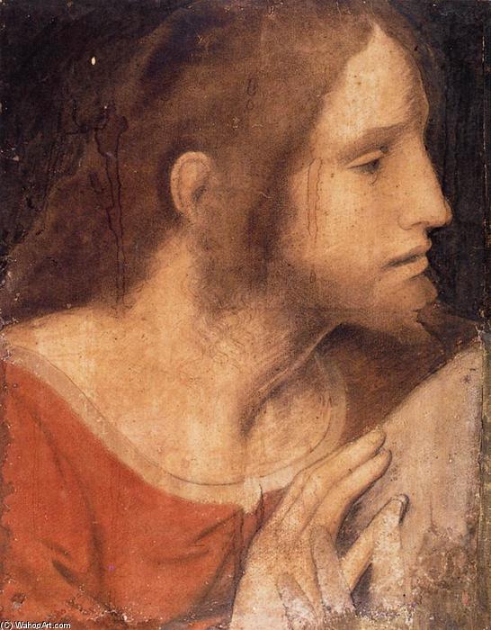 WikiOO.org - 백과 사전 - 회화, 삽화 Leonardo Da Vinci - Head of St James the Less
