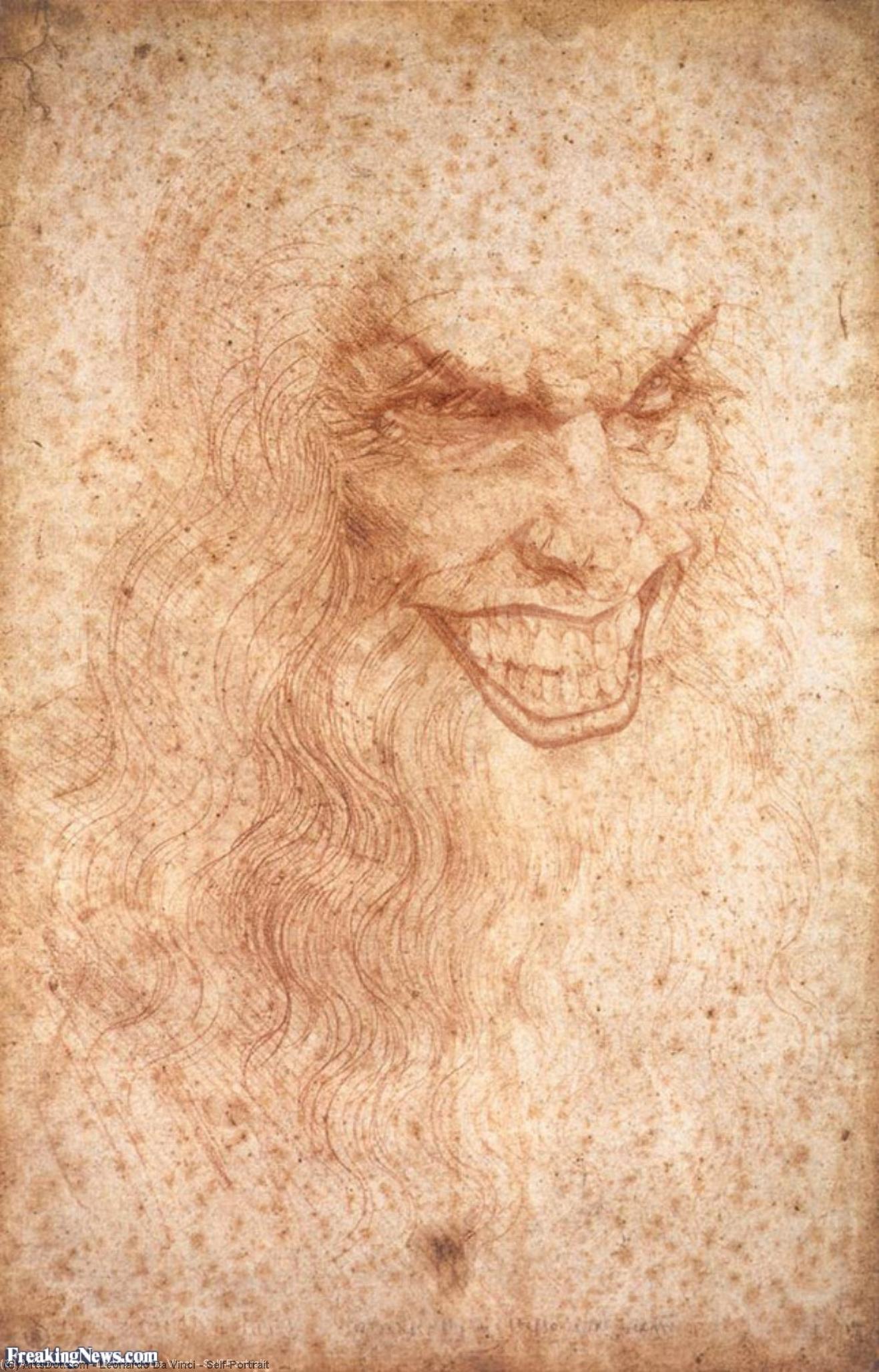 WikiOO.org - Güzel Sanatlar Ansiklopedisi - Resim, Resimler Leonardo Da Vinci - Self-Portrait