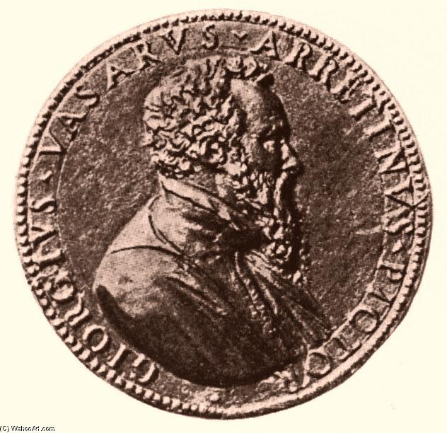 WikiOO.org - אנציקלופדיה לאמנויות יפות - ציור, יצירות אמנות Leone Leoni (Pompeo Leoni) - Memorial Medal of Giorgio Vasari