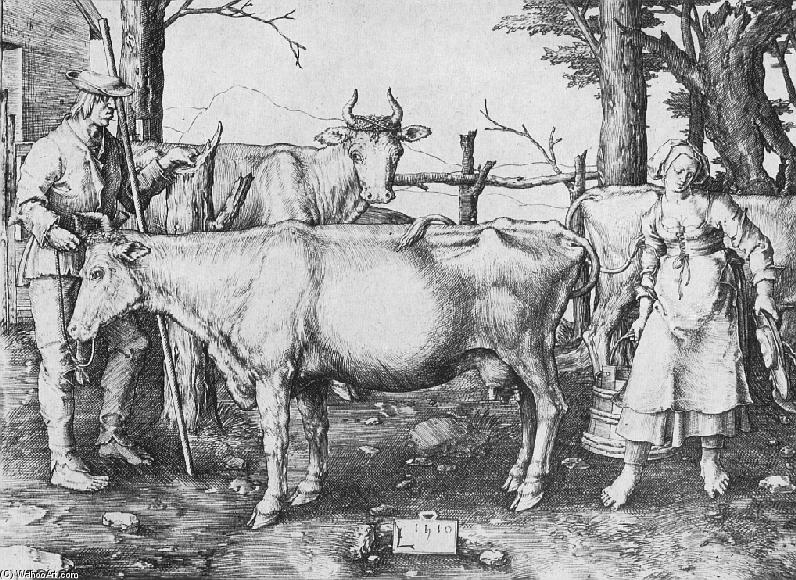 Wikioo.org – L'Enciclopedia delle Belle Arti - Pittura, Opere di Lucas Van Leyden - Milk-maid