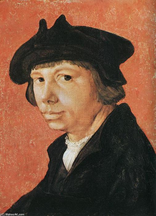 Wikioo.org - The Encyclopedia of Fine Arts - Painting, Artwork by Lucas Van Leyden - Self-portrait