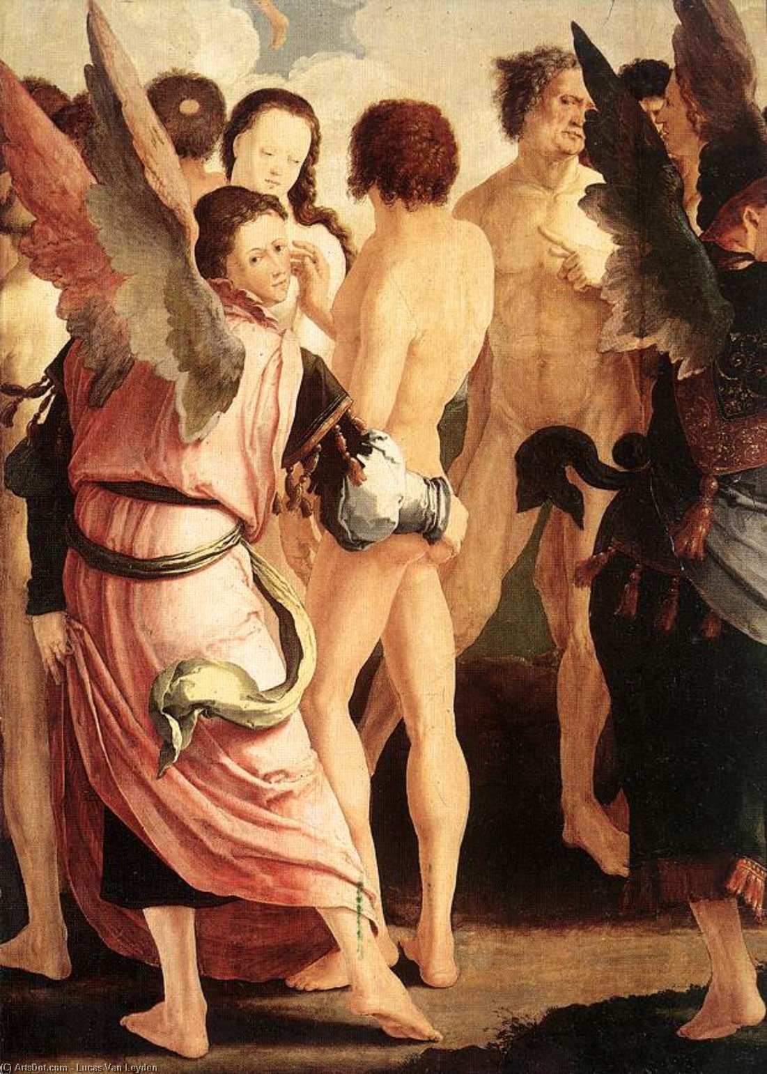 Wikioo.org - The Encyclopedia of Fine Arts - Painting, Artwork by Lucas Van Leyden - The Last Judgment (detail)