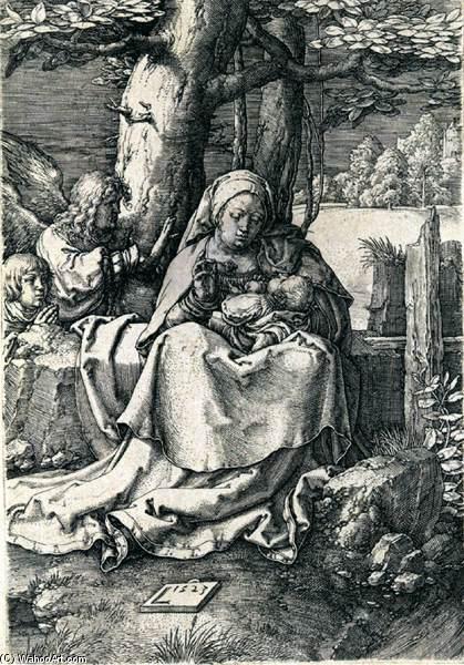 Wikioo.org - The Encyclopedia of Fine Arts - Painting, Artwork by Lucas Van Leyden - Virgin and Child