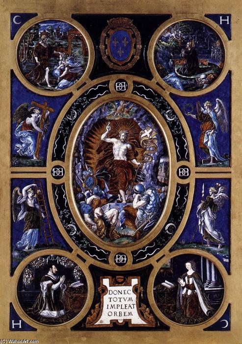WikiOO.org - Enciklopedija dailės - Tapyba, meno kuriniai Léonard Limosin - Resurrection
