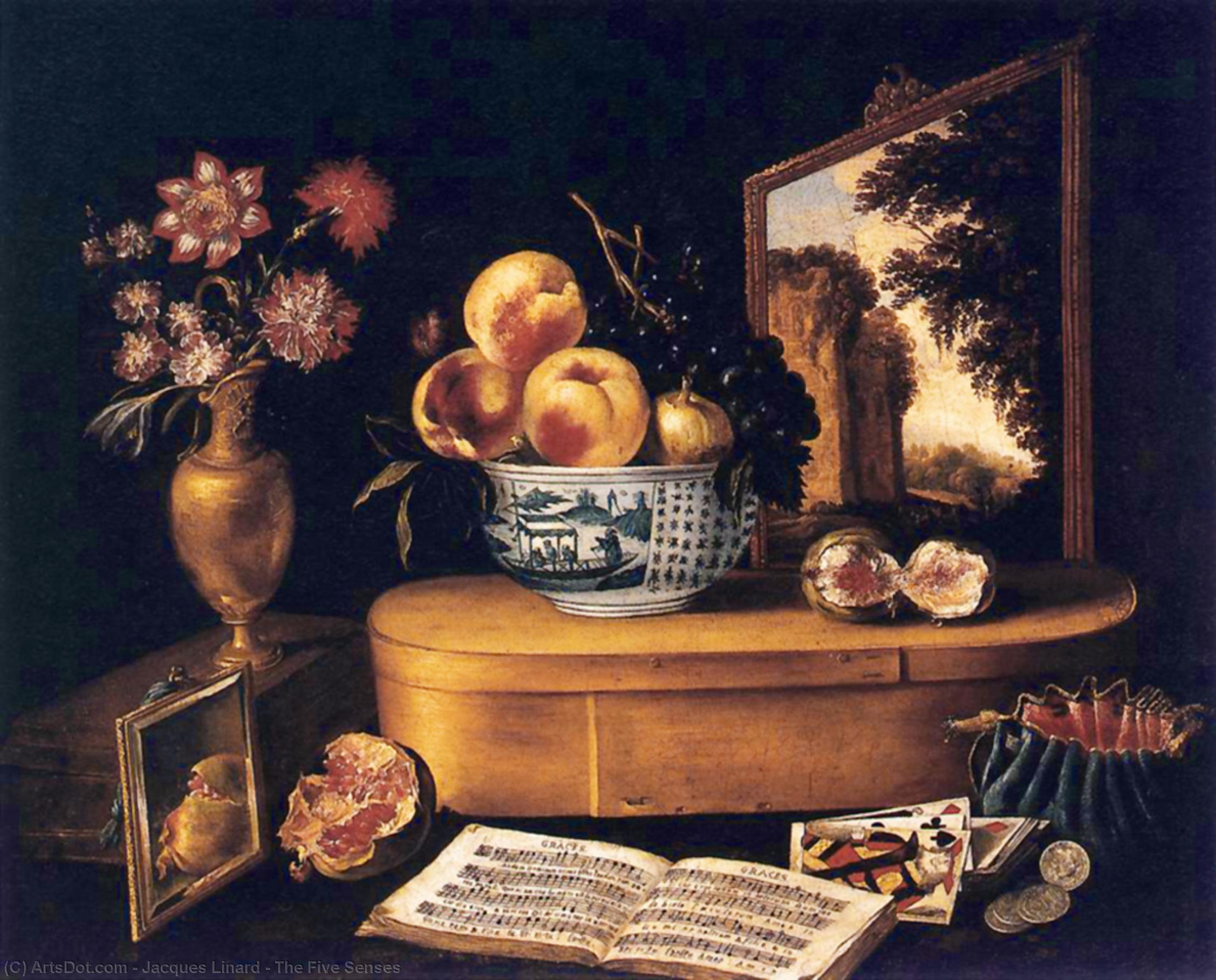 Wikioo.org - The Encyclopedia of Fine Arts - Painting, Artwork by Jacques Linard - The Five Senses
