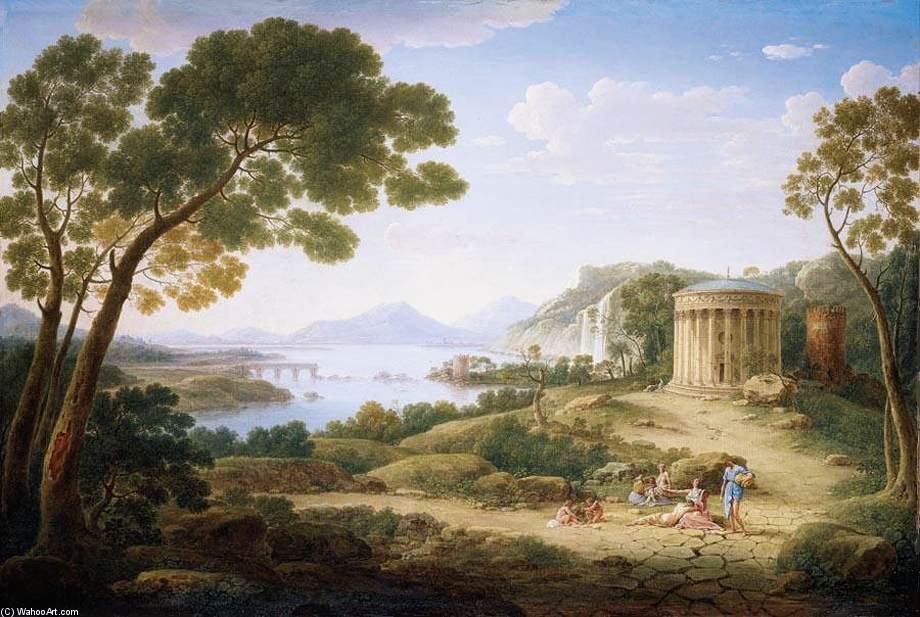 Wikioo.org - สารานุกรมวิจิตรศิลป์ - จิตรกรรม Hendrik Frans Van Lint - Classical Landscape