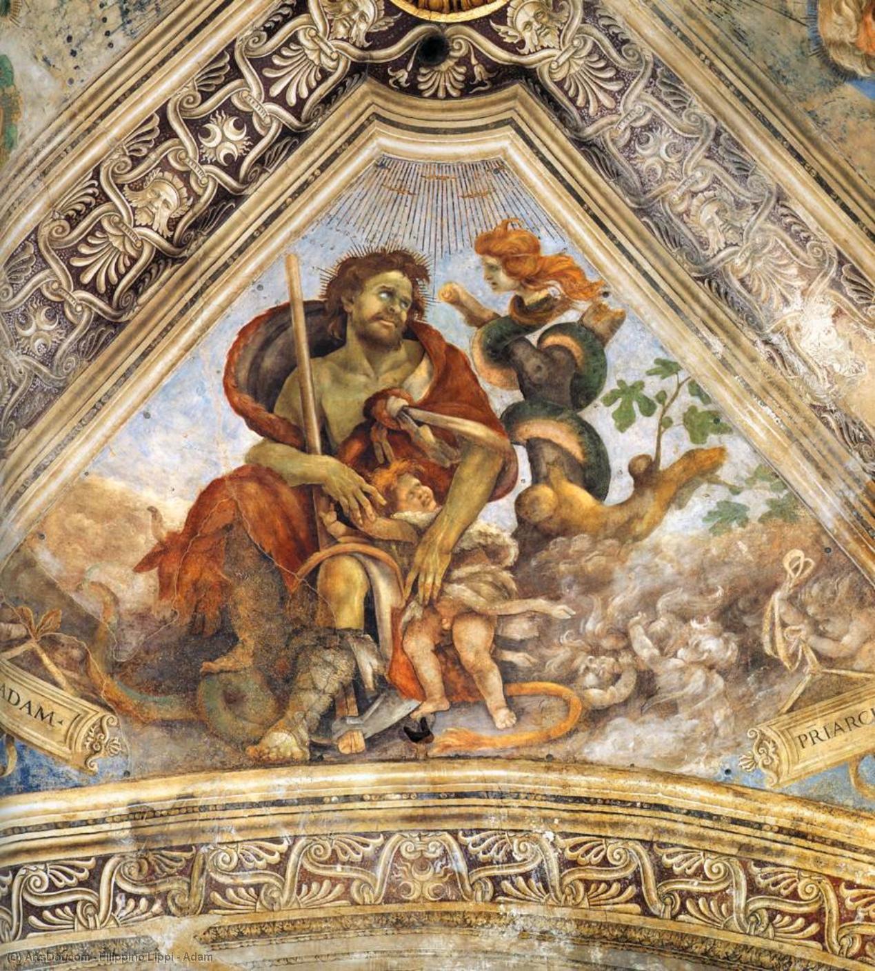 WikiOO.org - Εγκυκλοπαίδεια Καλών Τεχνών - Ζωγραφική, έργα τέχνης Filippino Lippi - Adam