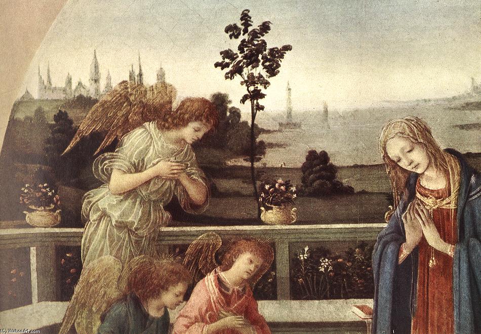 Wikioo.org – L'Enciclopedia delle Belle Arti - Pittura, Opere di Filippino Lippi - adorazione del bambino particolare