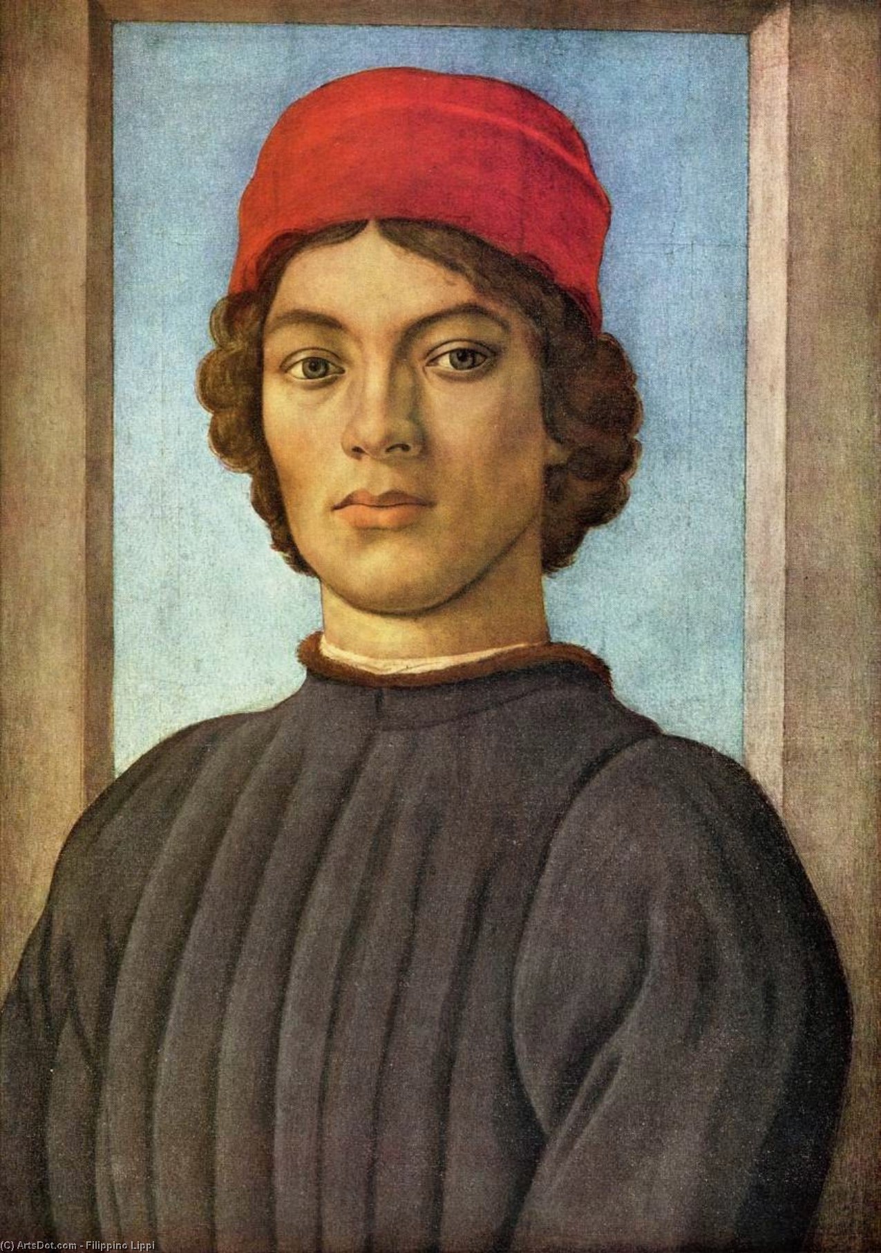 WikiOO.org - 百科事典 - 絵画、アートワーク Filippino Lippi - の肖像画 若者
