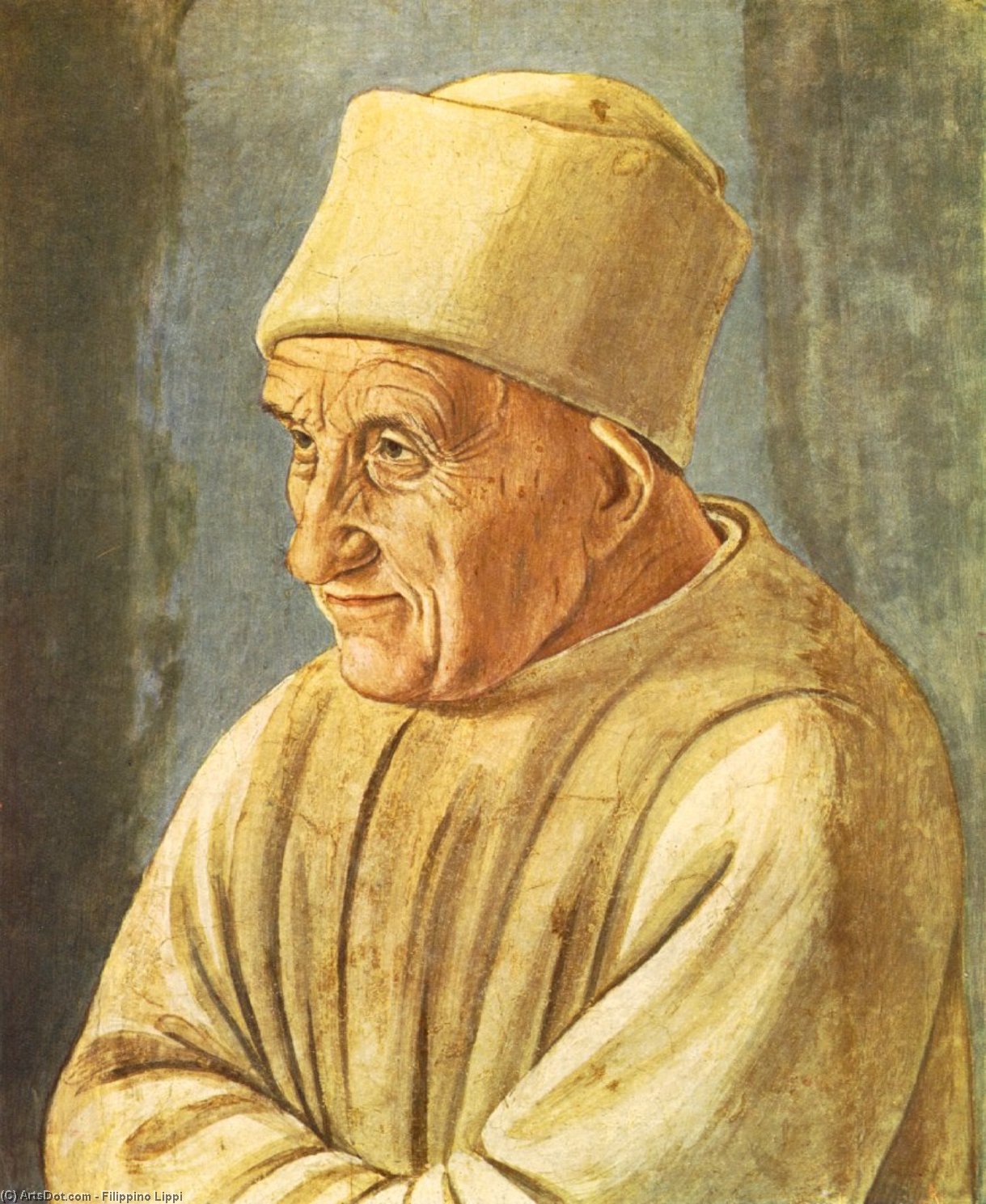 Wikioo.org – L'Enciclopedia delle Belle Arti - Pittura, Opere di Filippino Lippi - Ritratto di un uomo anziano