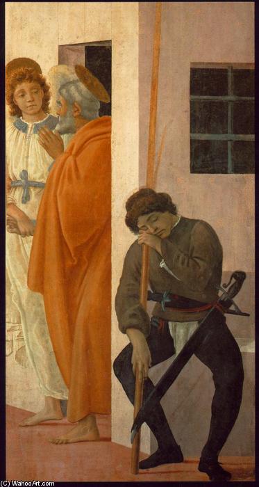 Wikioo.org - The Encyclopedia of Fine Arts - Painting, Artwork by Filippino Lippi - St Peter Freed from Prison