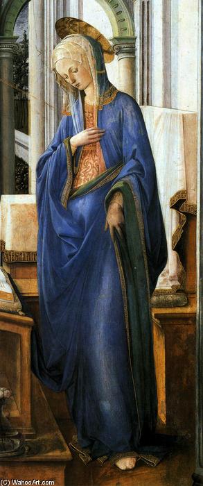 Wikioo.org - The Encyclopedia of Fine Arts - Painting, Artwork by Fra Filippo Lippi - Annunciation (detail) (14)