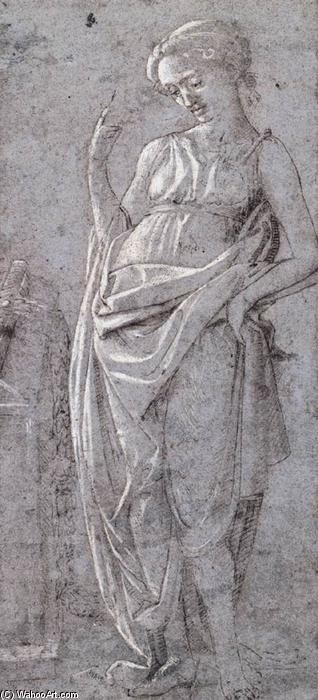 WikiOO.org - Εγκυκλοπαίδεια Καλών Τεχνών - Ζωγραφική, έργα τέχνης Fra Filippo Lippi - Female Figure (Prophetess?)