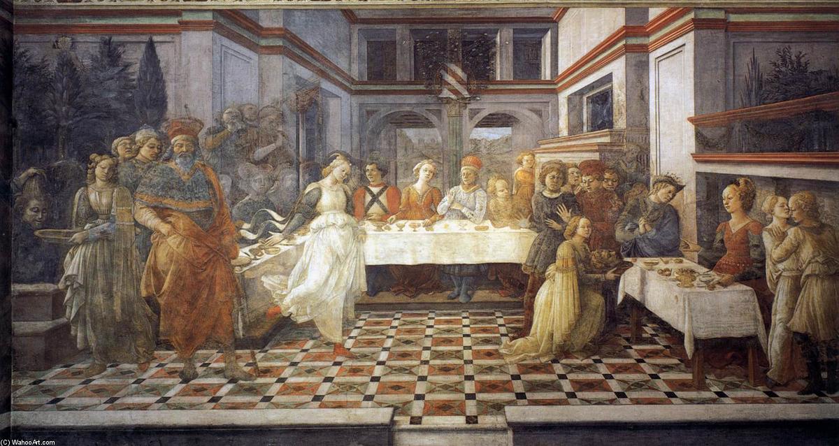 Wikioo.org - สารานุกรมวิจิตรศิลป์ - จิตรกรรม Fra Filippo Lippi - Herod's Banquet
