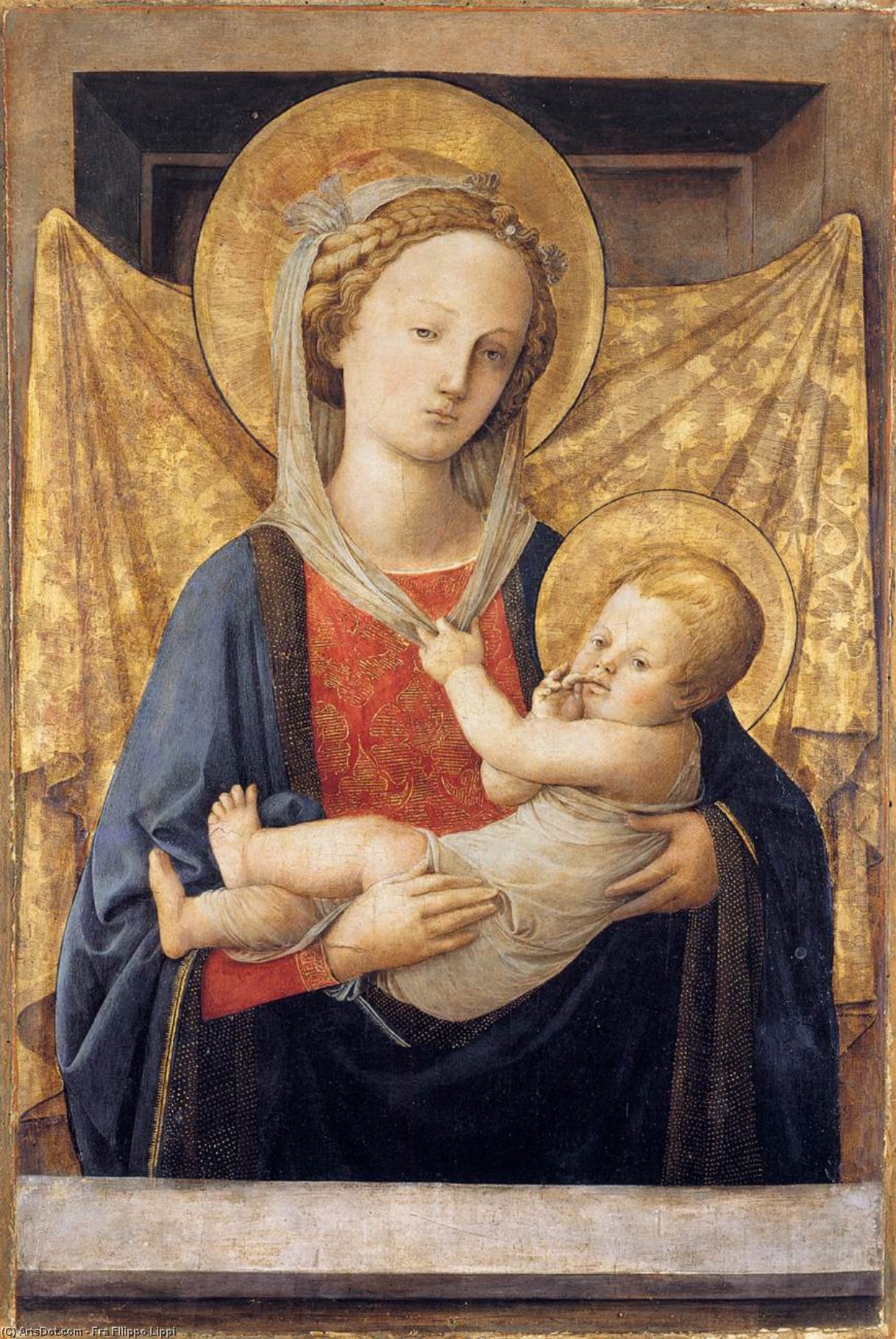 WikiOO.org - Encyclopedia of Fine Arts - Maalaus, taideteos Fra Filippo Lippi - Madonna and Child