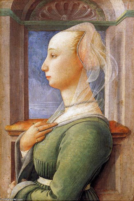 Wikioo.org - The Encyclopedia of Fine Arts - Painting, Artwork by Fra Filippo Lippi - Portrait of a Woman