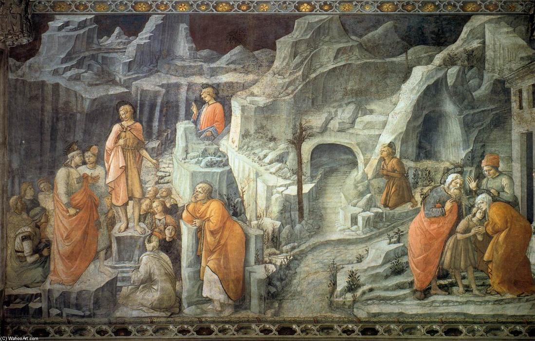 WikiOO.org – 美術百科全書 - 繪畫，作品 Fra Filippo Lippi - 圣约翰请假他的父母