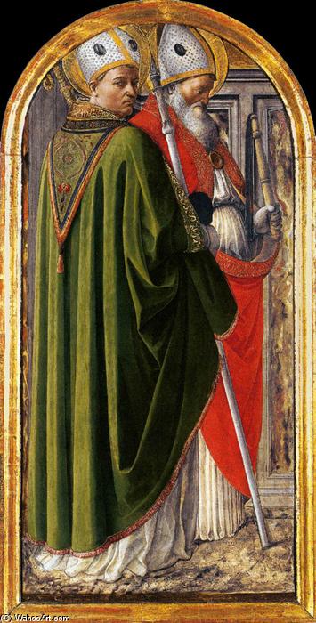 Wikioo.org - The Encyclopedia of Fine Arts - Painting, Artwork by Fra Filippo Lippi - Sts Augustine and Ambrose