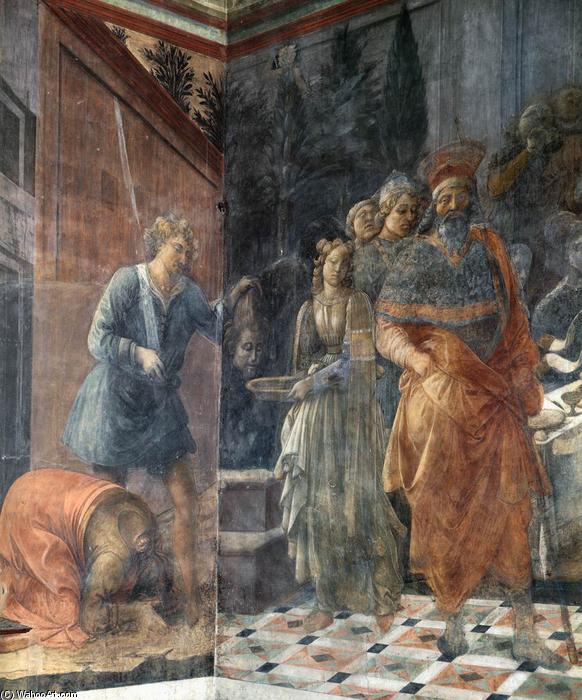 WikiOO.org - 백과 사전 - 회화, 삽화 Fra Filippo Lippi - The Beheading of John the Baptist