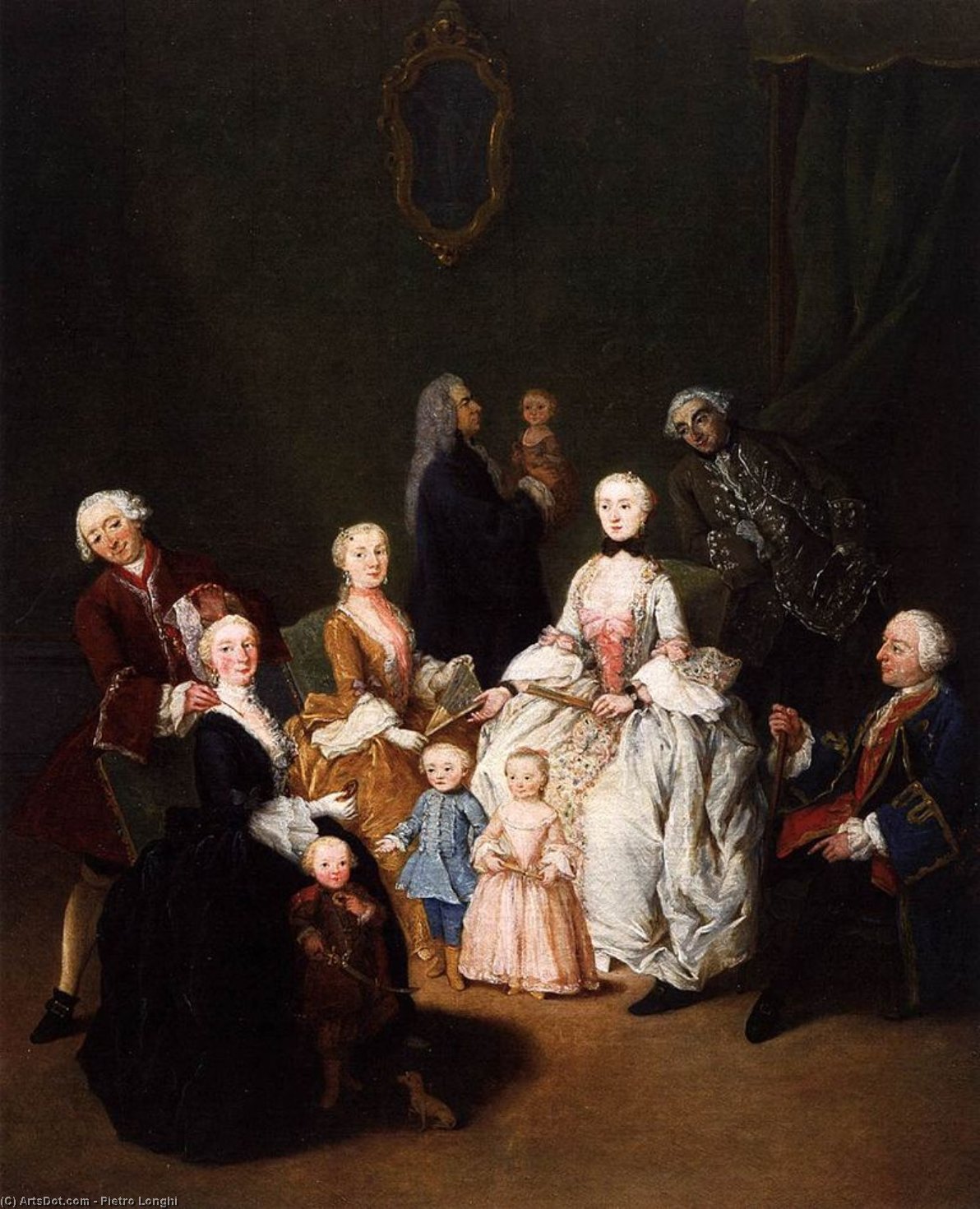 Wikioo.org - The Encyclopedia of Fine Arts - Painting, Artwork by Pietro Longhi - Patrician Family
